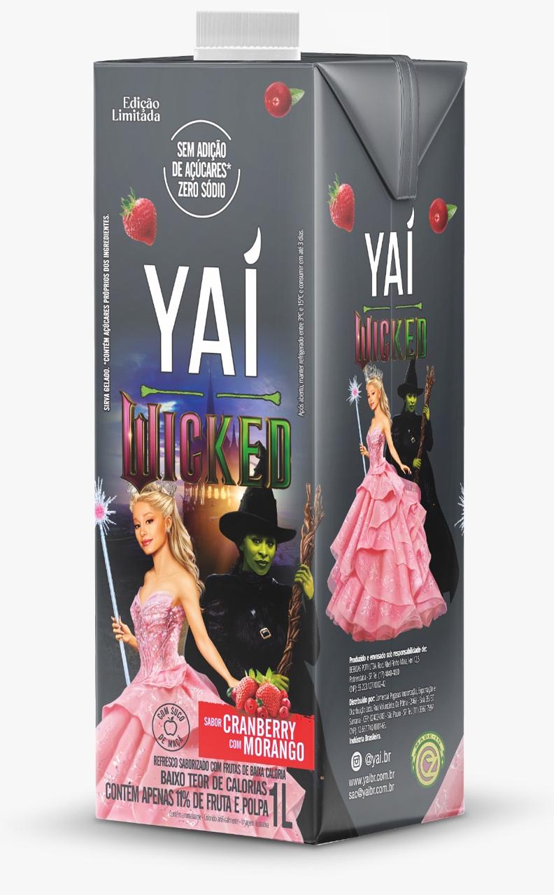 Suco Yaí Cranberry com Morango - 1l