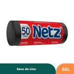 Saco de Lixo Preto Netz - 50l