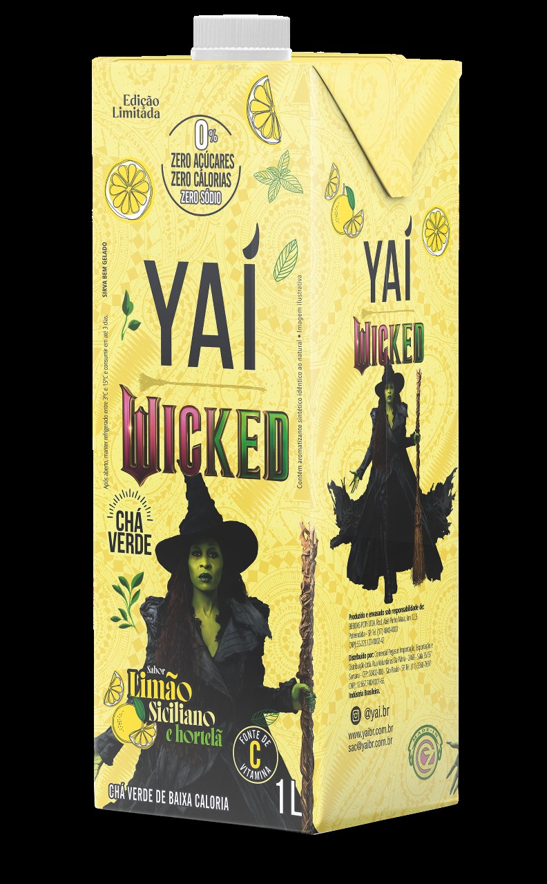 Chá Verde Yaí Limão Siciliano com Hortelã Zero Açúcar - 1l
