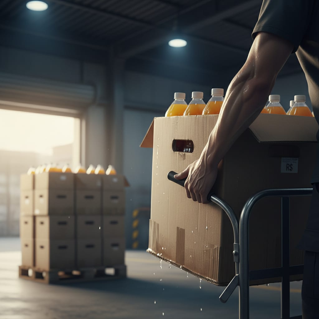 A escolha entre suco em pó e suco pronto