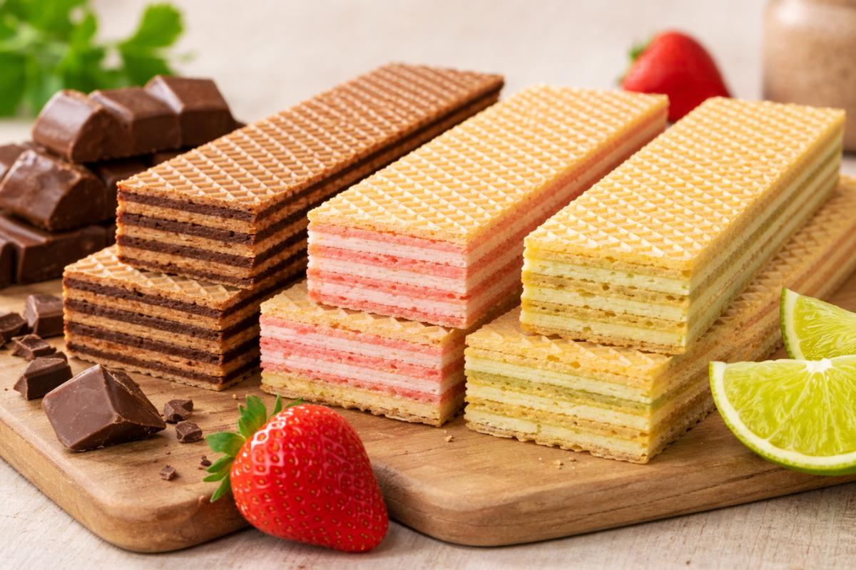 Biscoito Wafer: tipos, sabores e compra no atacado