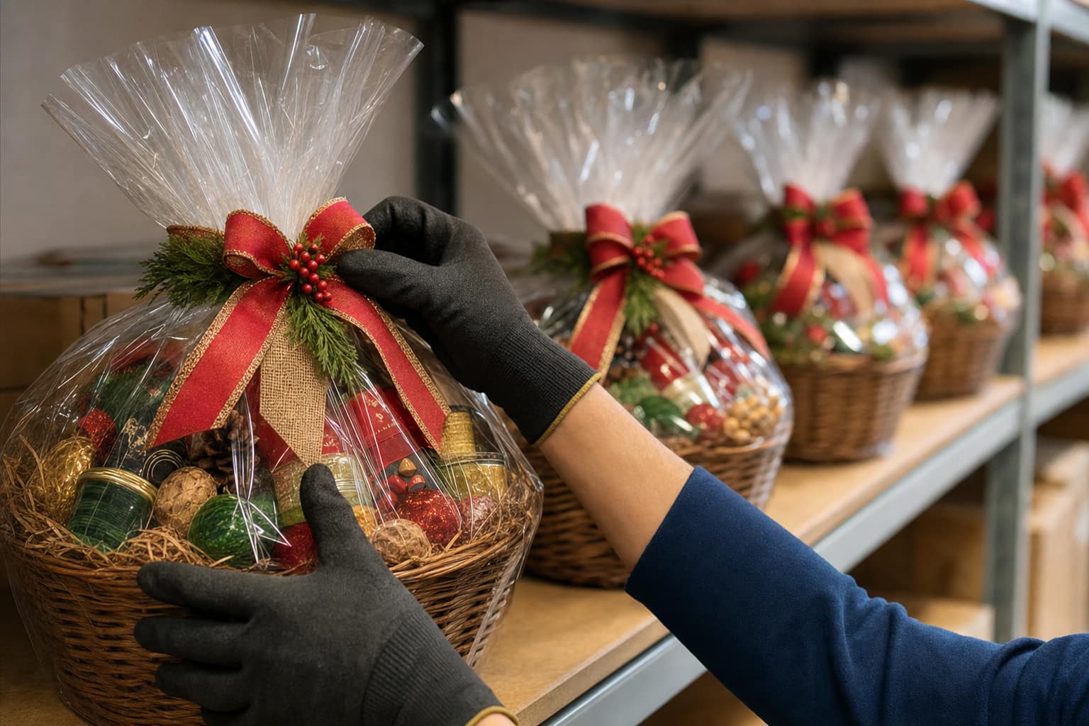 Cesta de Natal na empresa