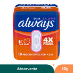 Absorvente Suave Sem Abas Always Super Proteção – 8 Unidades