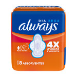 Absorvente Super Proteção Seca com Abas Always – 8 Unidades