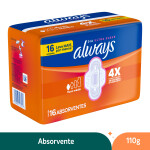 Absorvente Suave com Abas Super Proteção Always – 16 Unidades
