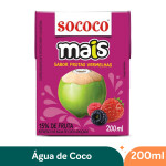 Água de Coco Mais Frutas Vermelhas Sococo - 200ml