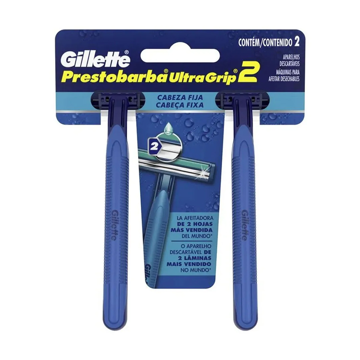 Aparelho de Barbear Prestobarba UltraGrip Gillette – 2 un