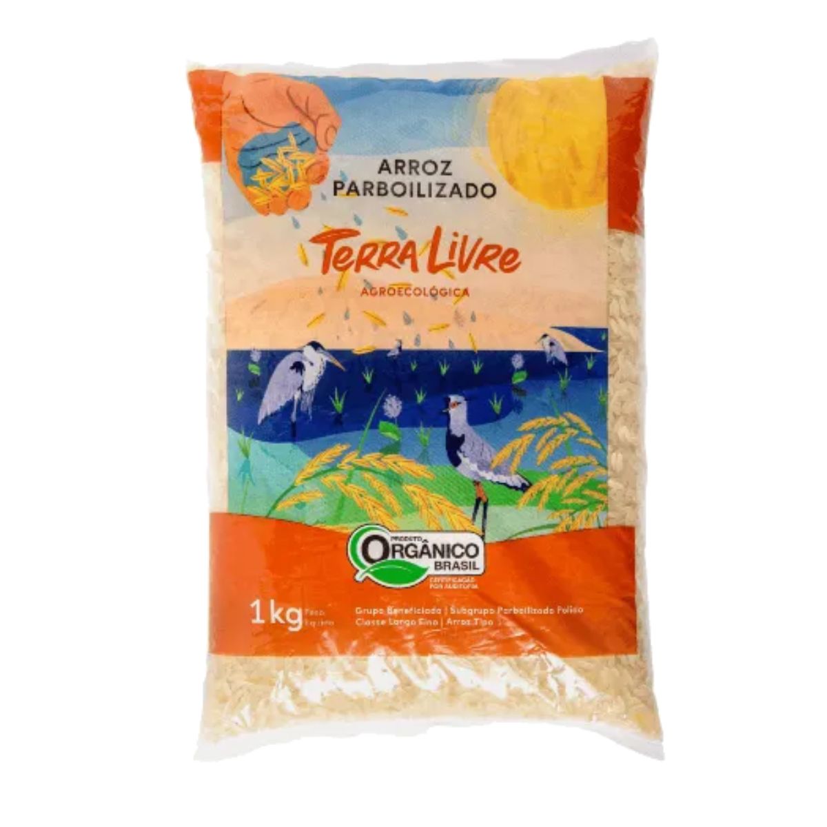 Arroz Parboilizado Terra Livre - 1kg