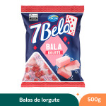 Bala de Iogurte 7Belo Mastigável Pacote Arcor – 500g