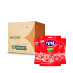Bala de Gelatina Aros de Morango Pacote Fini – 90g