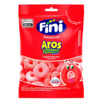 Bala de Gelatina Aros de Morango Pacote Fini – 90g