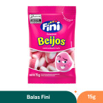 Bala de Gelatina Beijos Morango e Nata Fini - 15g