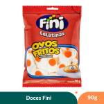 Bala de Gelatina Ovo Frito Tutti-Frutti Pacote Fini 90g