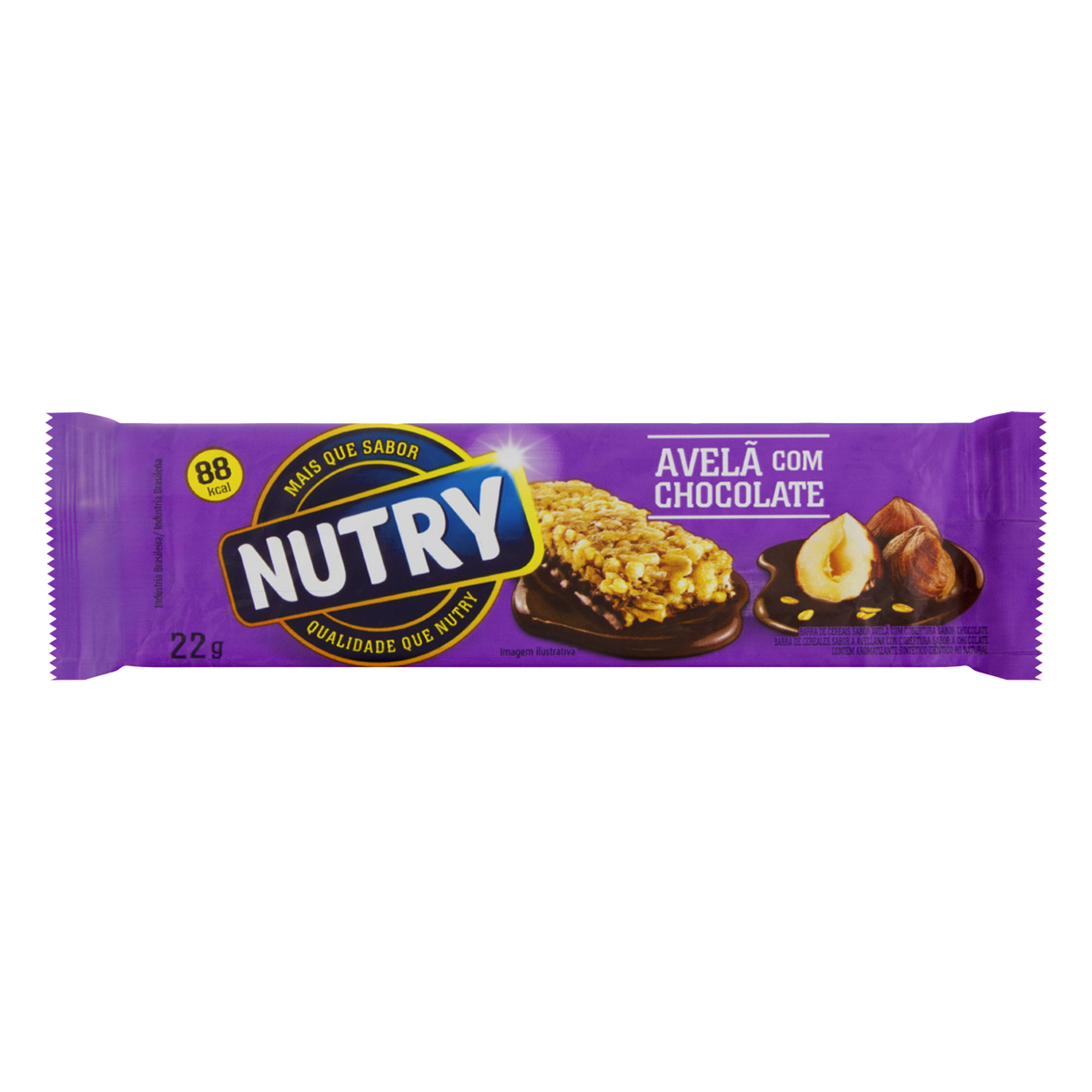 Barra de Cereal Avelã Chocolate Nutry – 22g