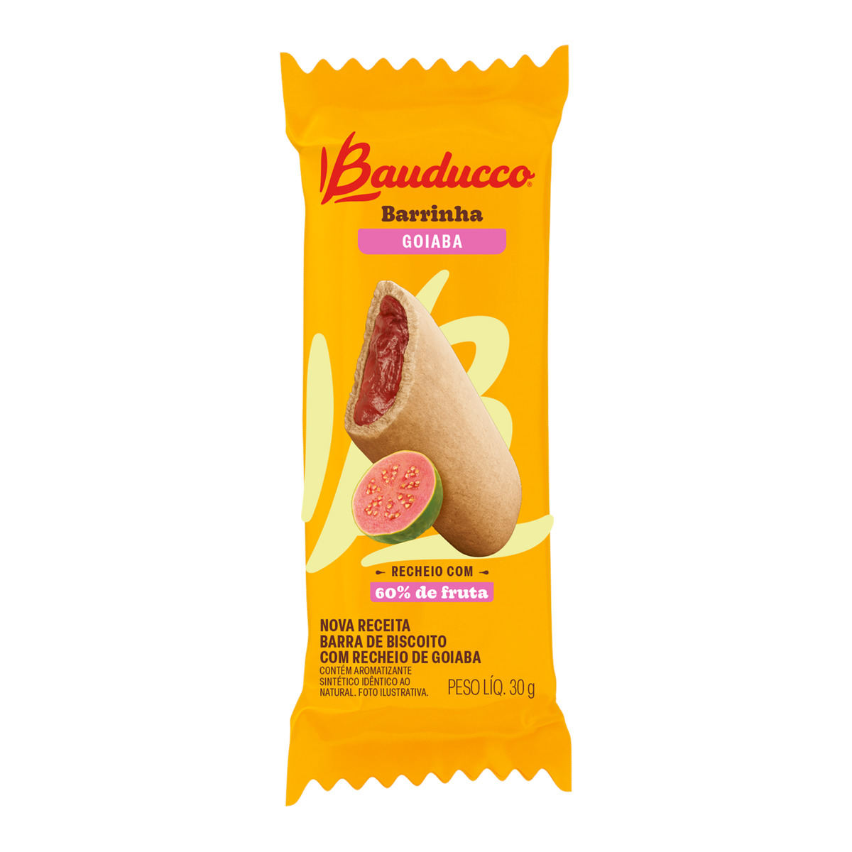 Barrinha de Goiaba Recheada Flowpack Bauducco – 30g