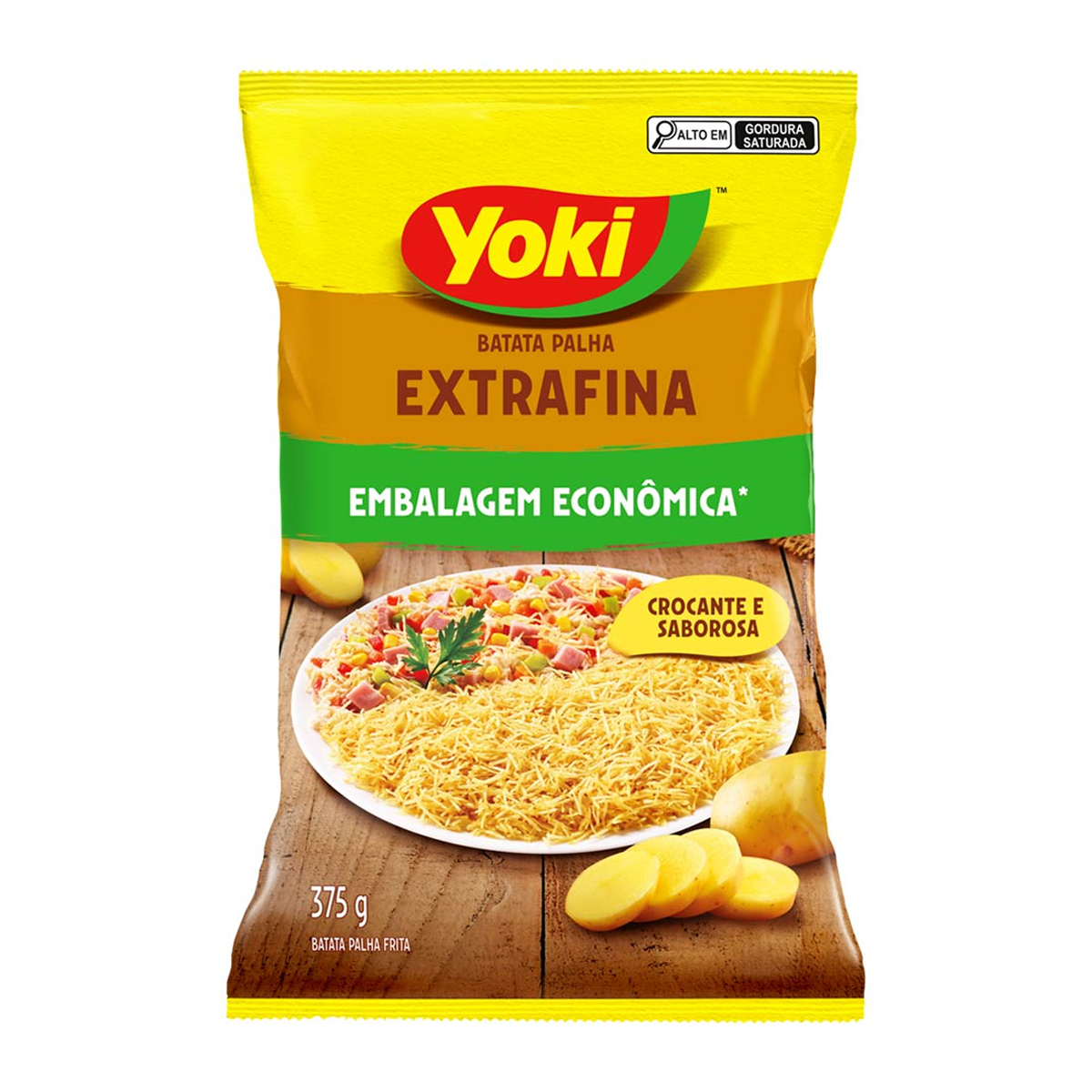 Batata Palha Extra Fina Pacote Yoki – 375g