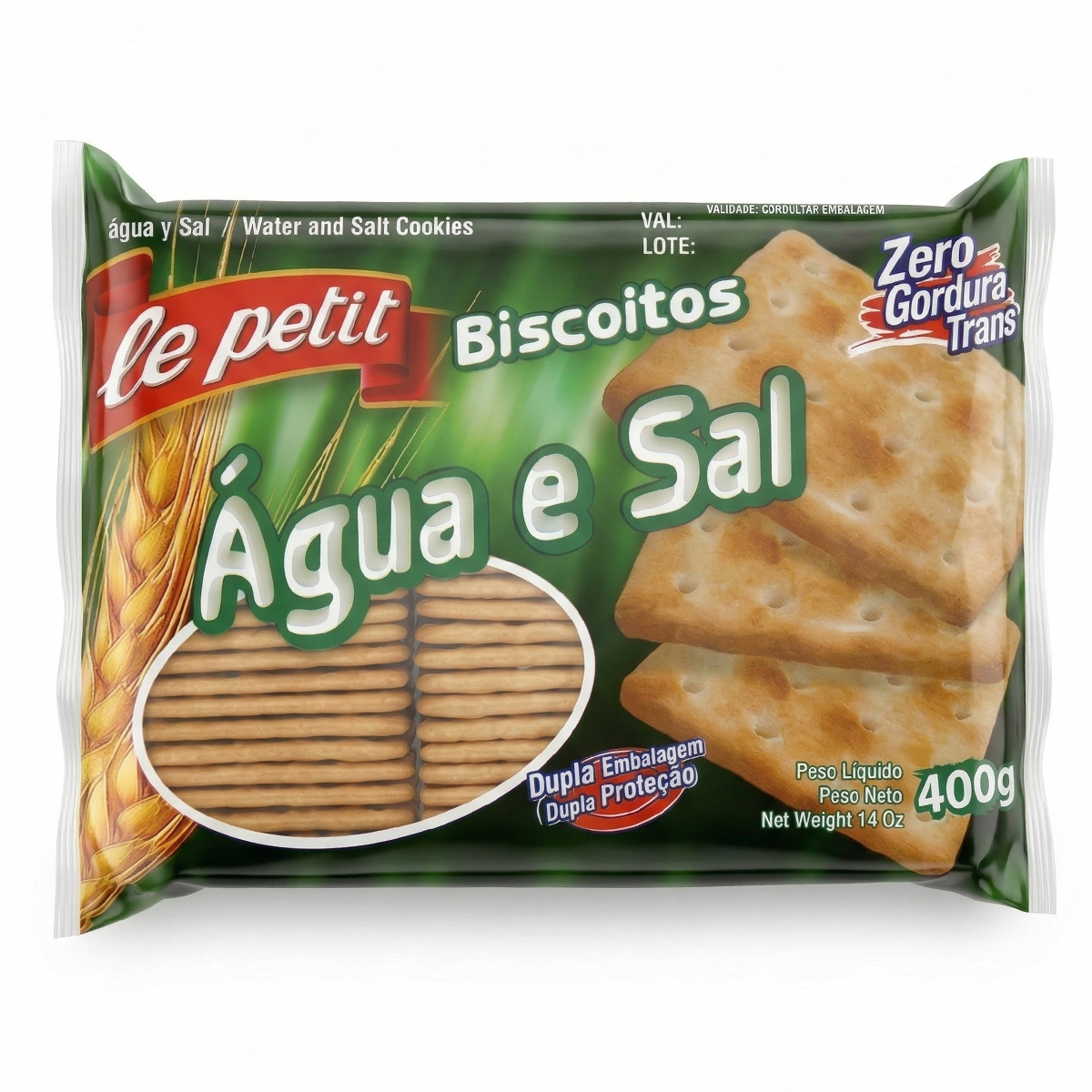 Biscoito Água e Sal Le Petit 400g