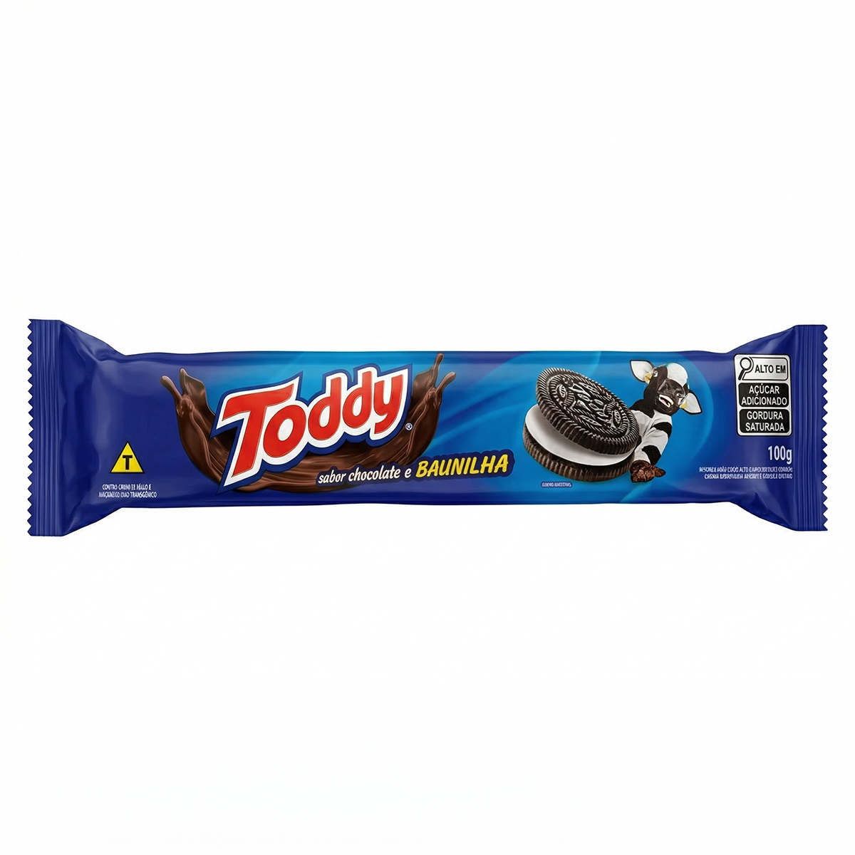 Biscoito Recheado Chocolate e Baunilha Toddy - 100g