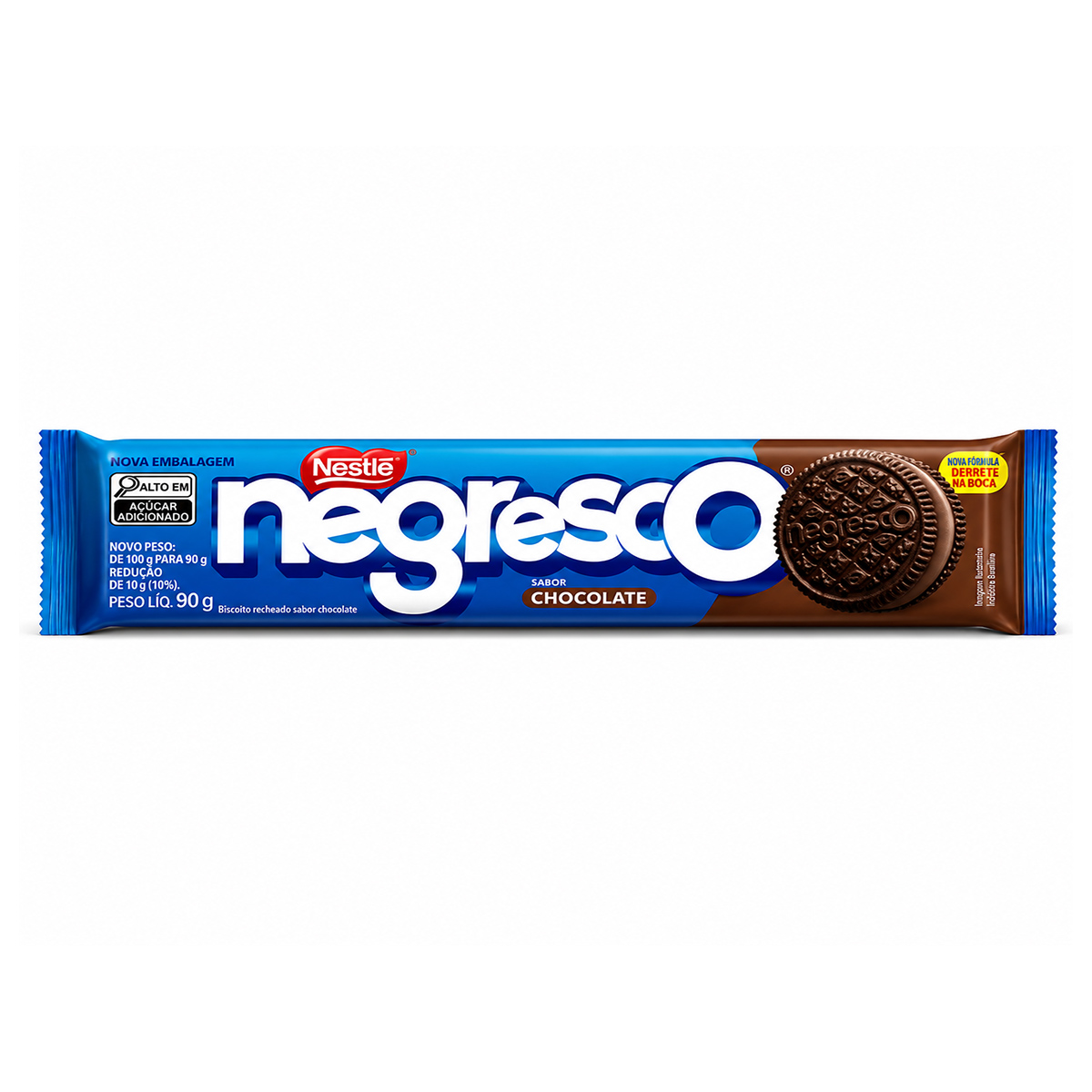 Biscoito Recheado Chocolate Pacote Negresco Nestlé – 90g