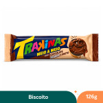 Biscoito Recheado Meio a Meio Pacote Trakinas Nabisco 126g