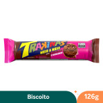 Biscoito Recheado Chocolate e Morango Pacote Trakinas 126g