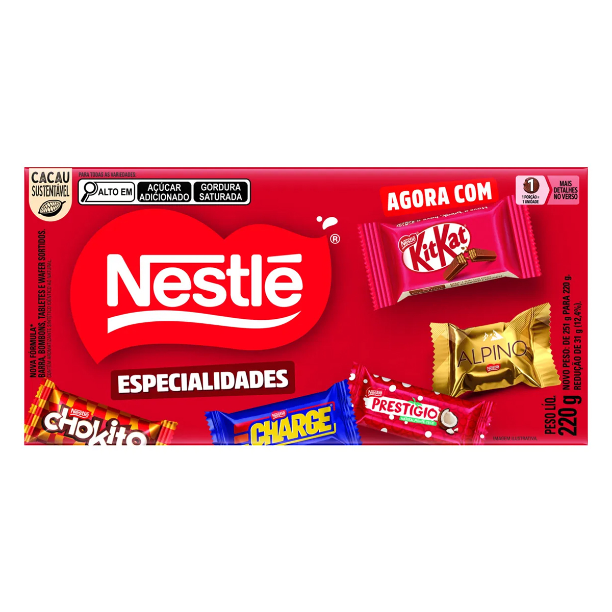 Caixa de Bombons Especialidades Nestlé - 220g
