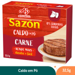 Caldo em Pó Carne Caixa Sazon 32,5g