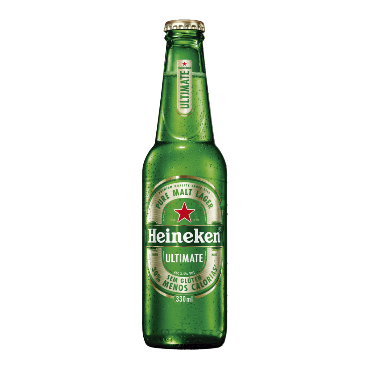 Cerveja Lager Ultimate Garrafa Heineken 330ml
