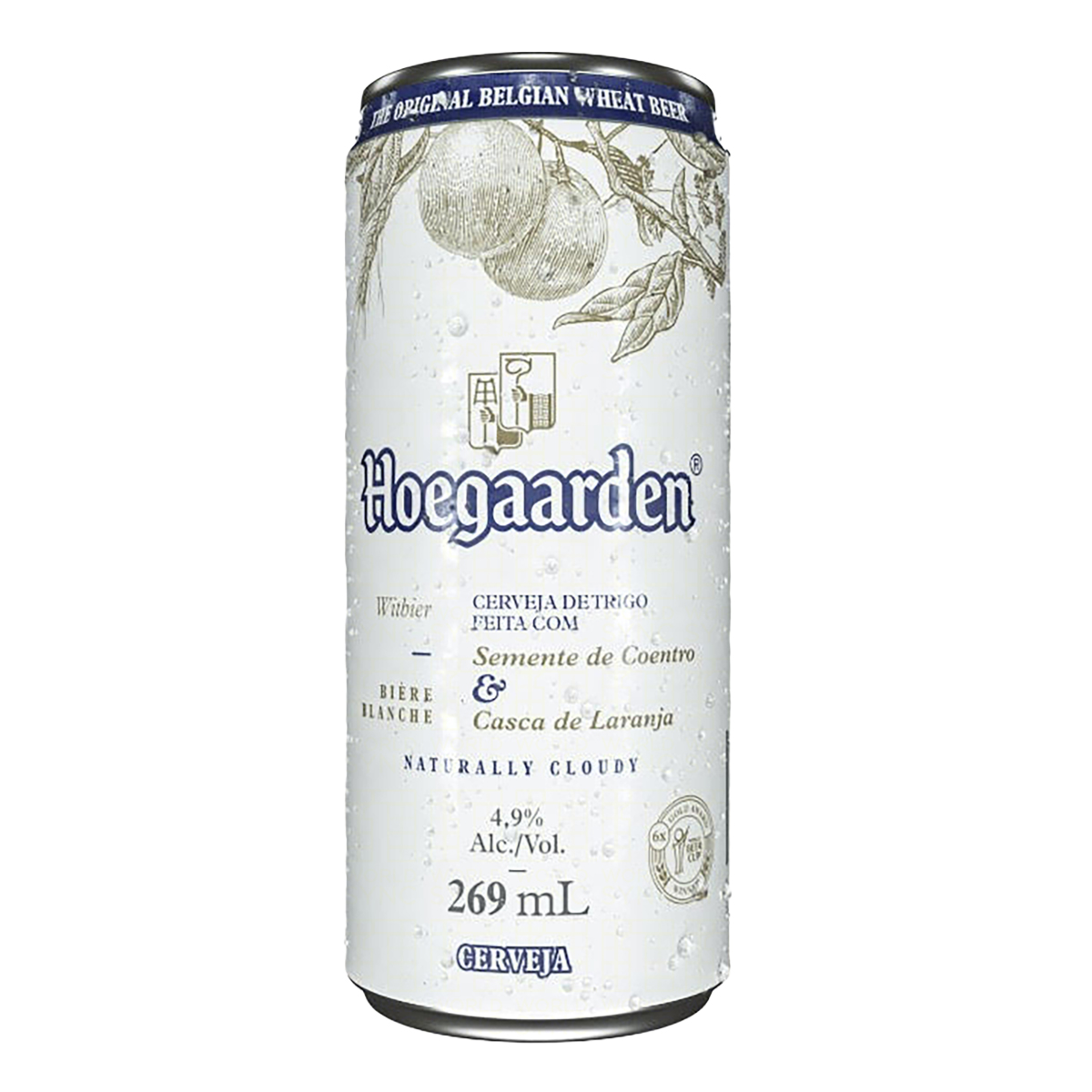 Cerveja Witbier Laranja e Coentro Lata Hoegaarden 350ml