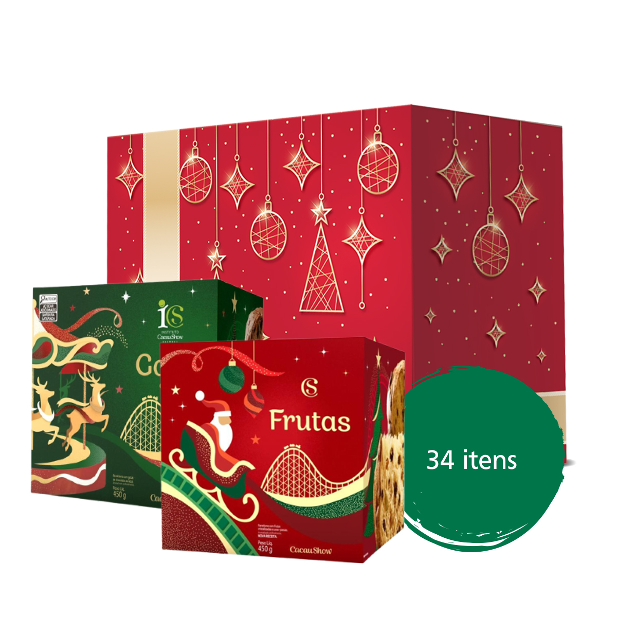 Cesta de Natal Gratidão – 34 Itens (Sem Álcool)