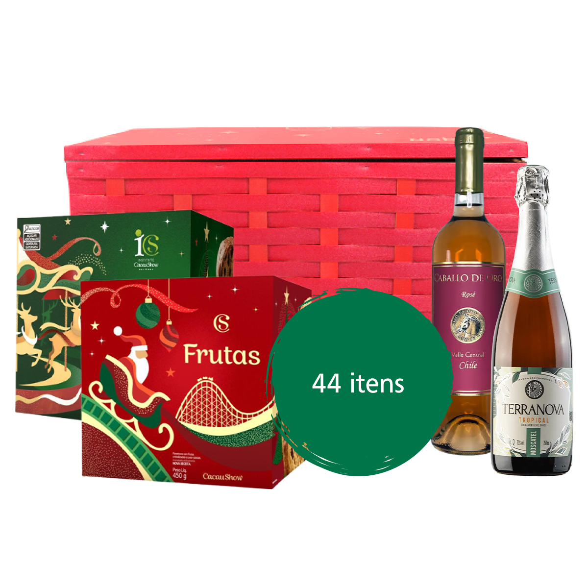 Cesta de Natal Pinheiros – 44 Itens