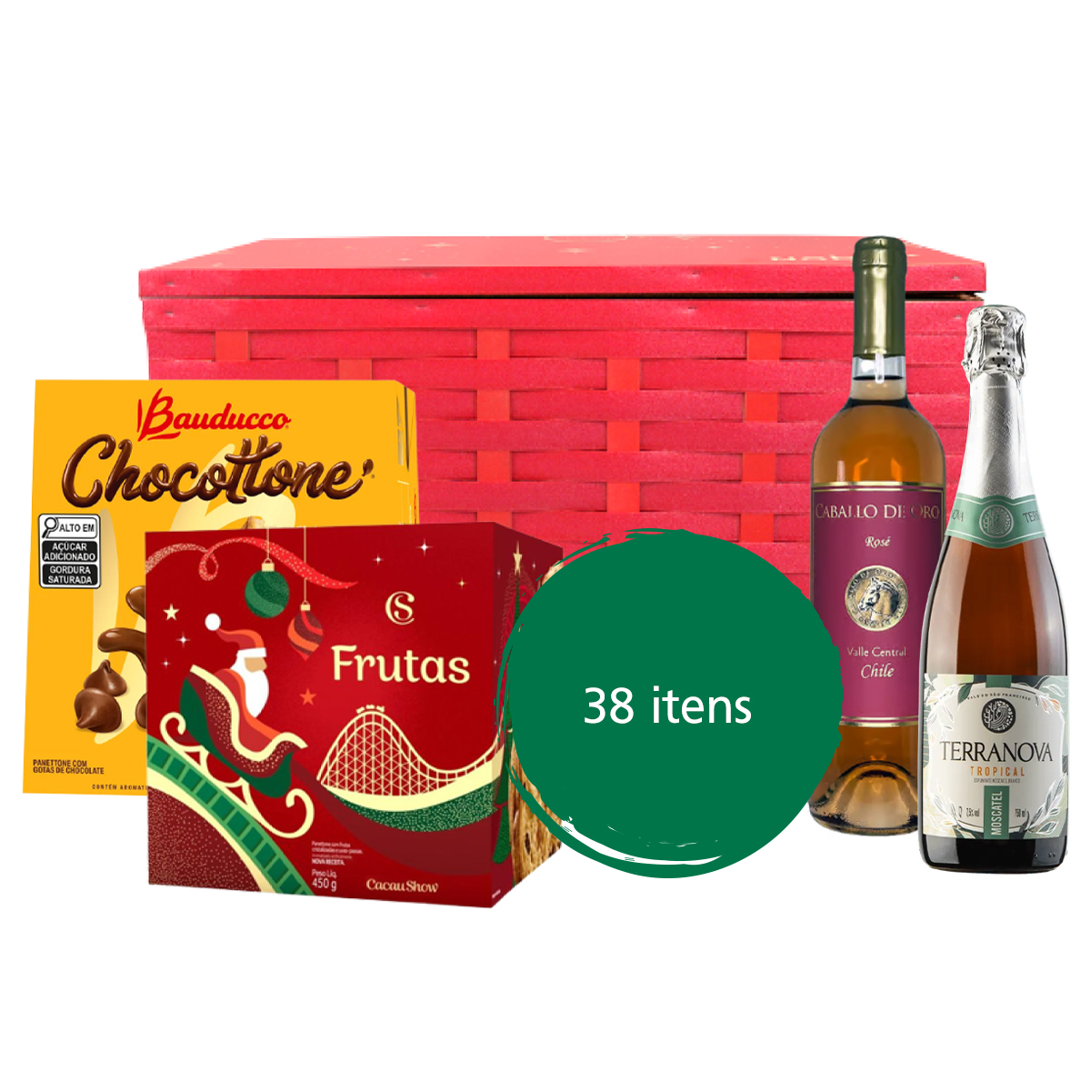 Cesta de Natal Sinos – 38 Itens