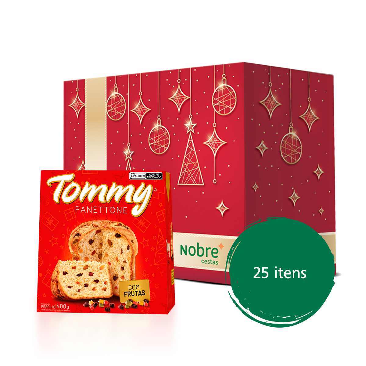 Cesta de Natal Sucesso – 25 Itens (Sem Álcool)