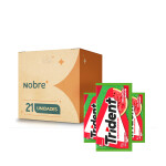 Chiclete Trident Melancia Sem Açúcar Display 21 Unidades 8g