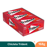 CHICLETE TRIDENT MORANGO 8G CX C/21
