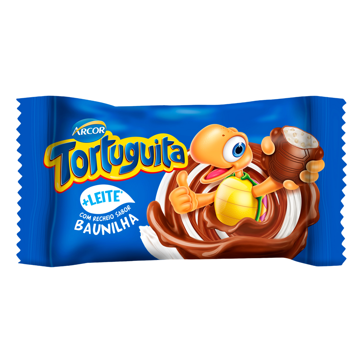 Chocolate ao Leite Tortuguita Baunilha Arcor – 15,5g