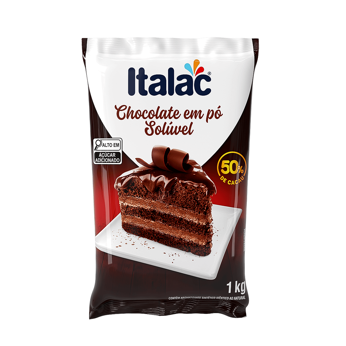 Chocolate em Pó Solúvel  50% Italac - 1kg