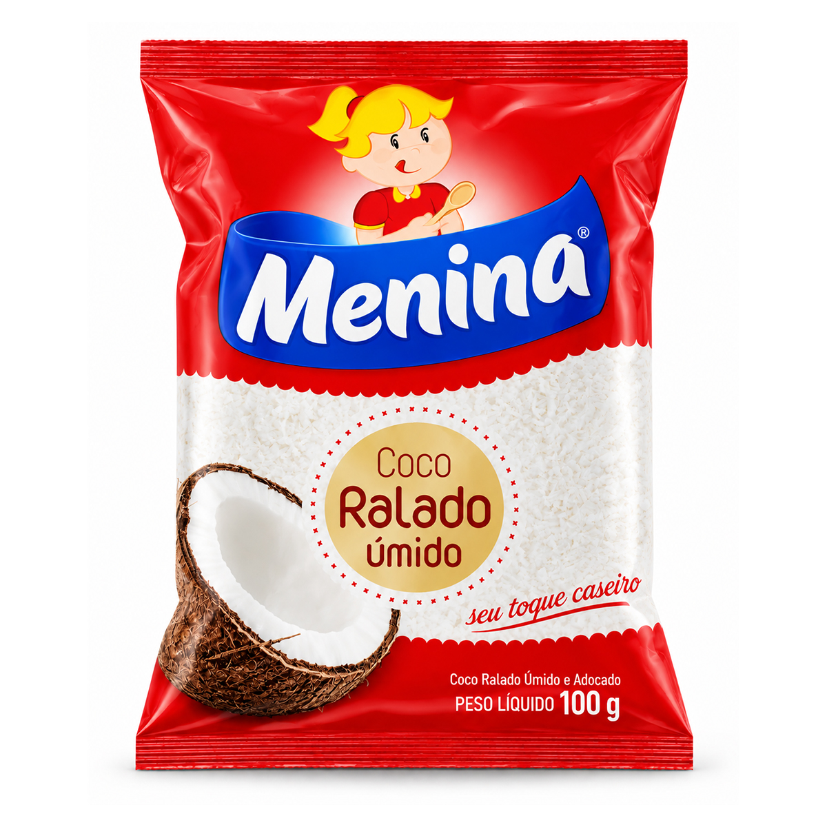 Coco Ralado Úmido Pacote Menina – 100g