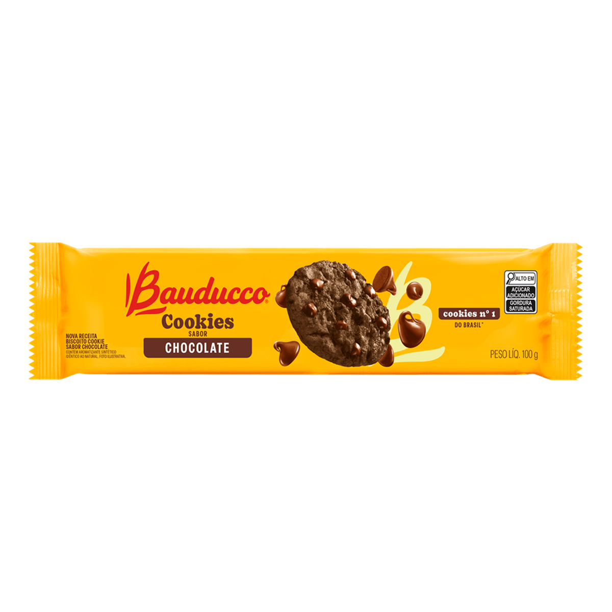Biscoito Chocolate com Pedaços Pacote Bauducco – 100 g