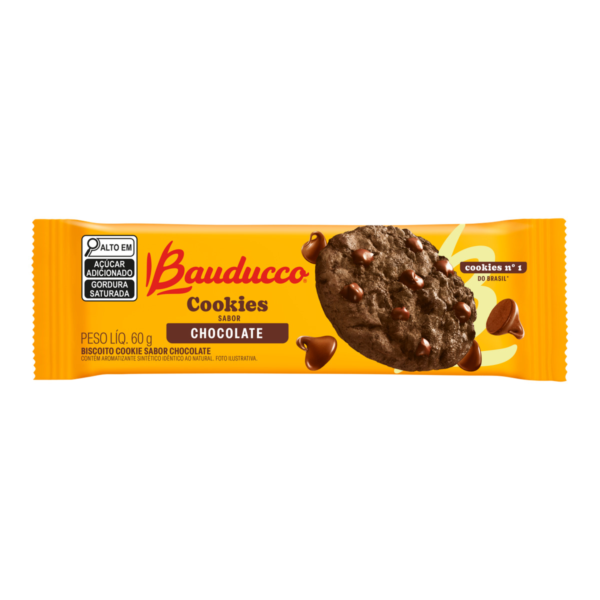 Biscoito Cookies Chocolate Crocante Bauducco – Pacote 60g
