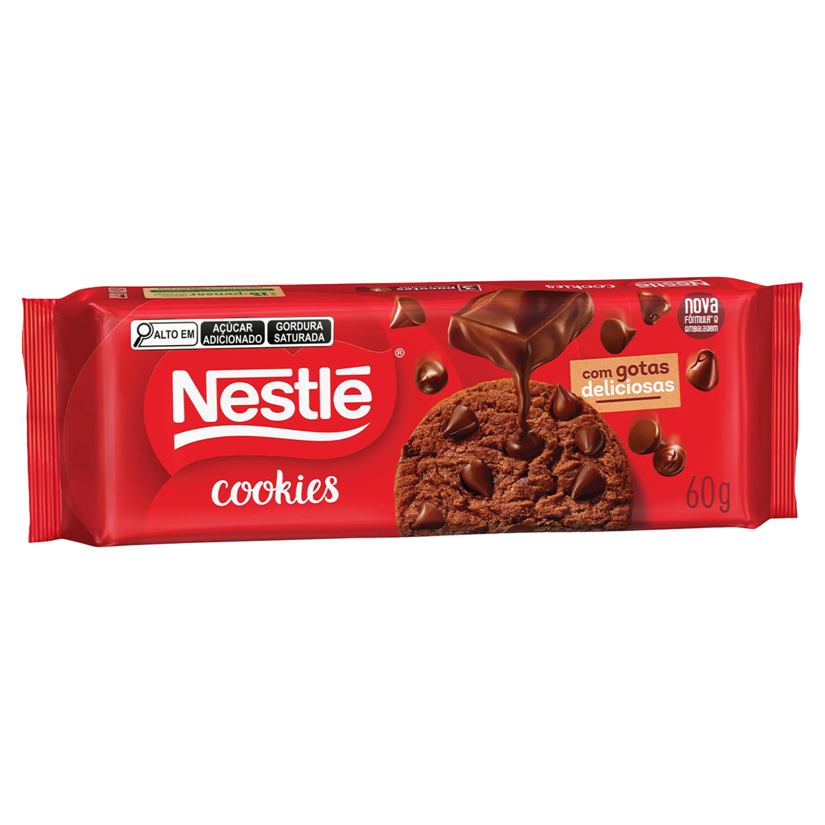 Cookie Chocolate ao Leite Gotas Pacote Nestlé – 60g