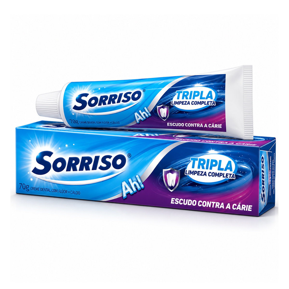 Creme Dental Tripla Limpeza Completa Sorriso Tubo – 70g