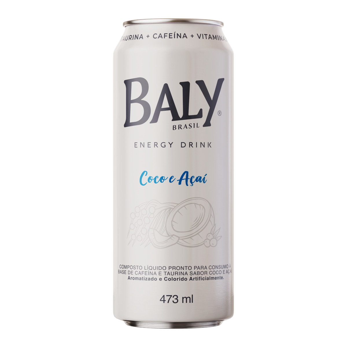 Energético Coco e Açaí Lata Baly 473ml