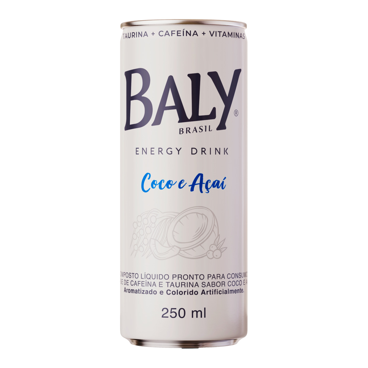 Energético Coco e Açaí Lata Baly 250ml