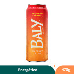 Energético Morango e Pêssego Lata Baly – 473 ml
