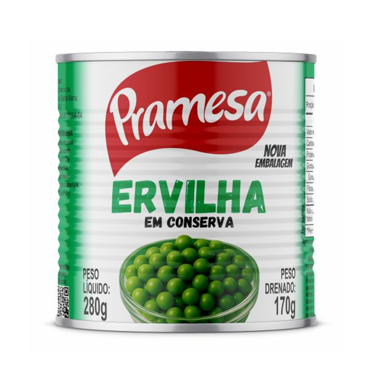 Ervilha Inteira Vegetais em Conserva Pramesa 280 g