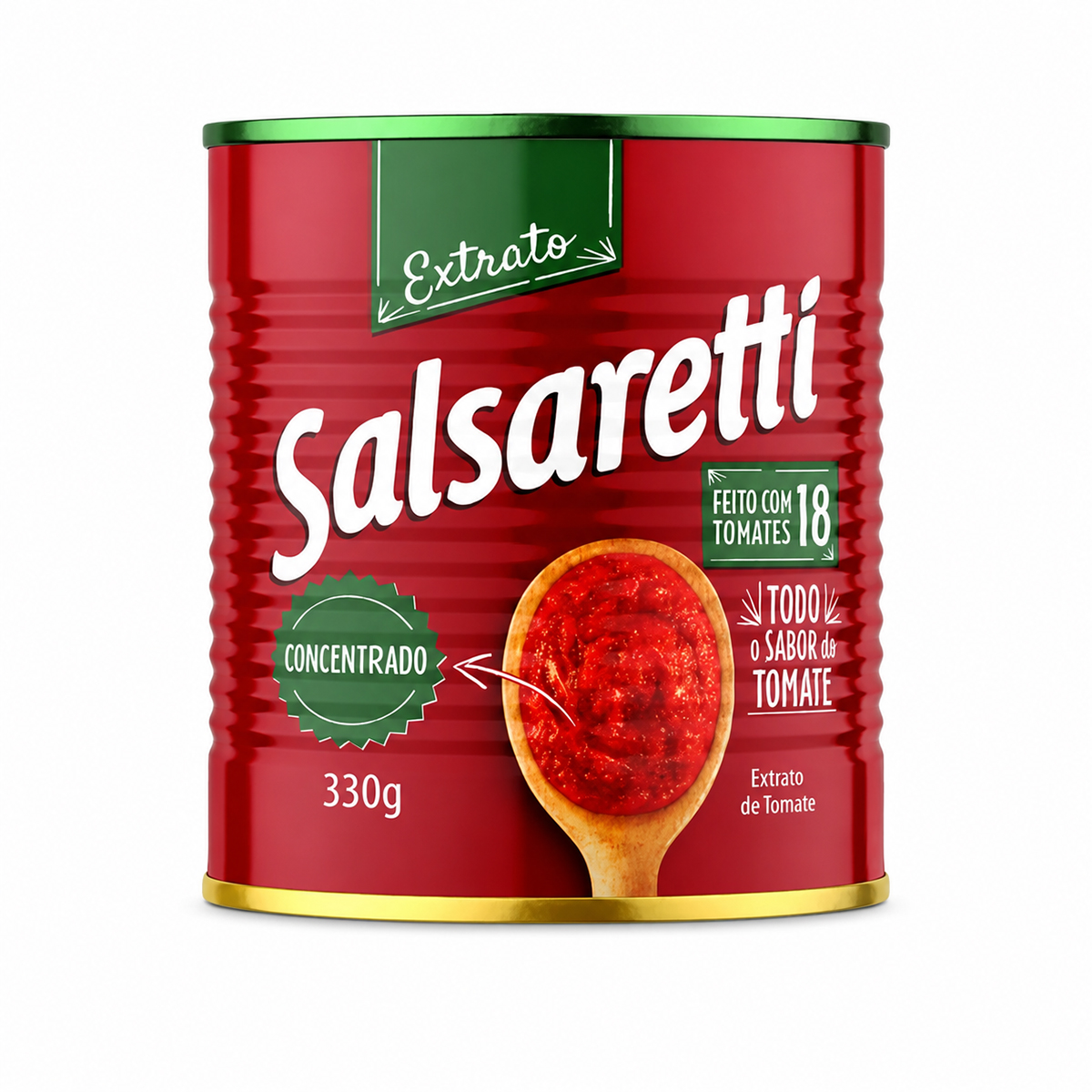 Extrato de Tomate Concentrado Lata Salsaretti – 330g