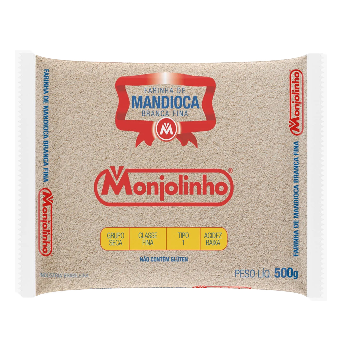 Farinha de Mandioca Crua Monjolinho 500g