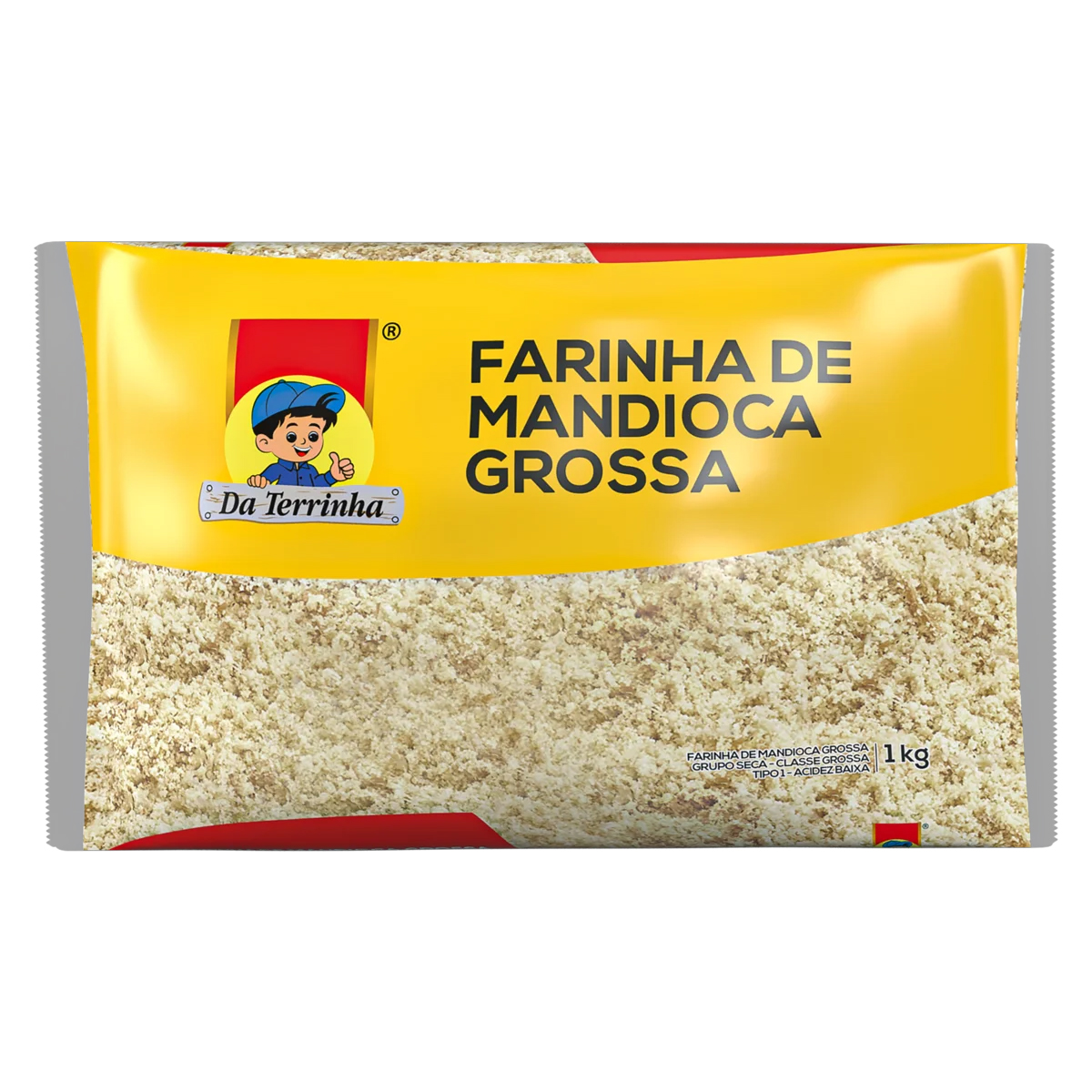 Farinha de Mandioca Grossa Pacote Da Terrinha – 1 kg