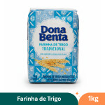 Farinha de Trigo Tradicional Dona Benta Tipo 1 - Pacote Papel 1kg